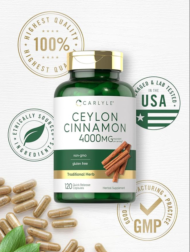 120 Mejores Pastillas De Canela Pura De Alta Potencia Con 4000 Mg Superior Efect