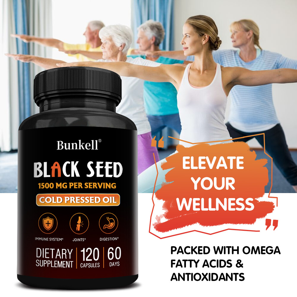 Black Seed Oil 1500mg – Antioxidant For Immune Support & Digestive Health