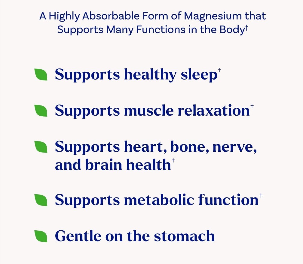 Natrol Magnesium Glycinate Supplements 100mg, Cherry Lemon Soft Chews 11/26