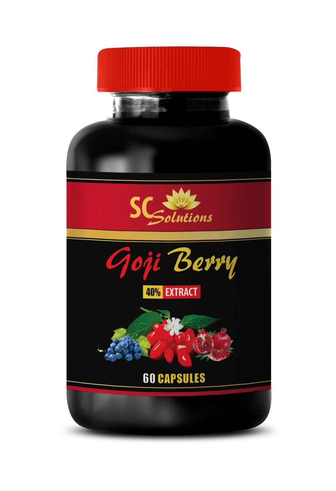 goji berry capsules – Goji Berry 40% Extract – kidney health vitamins 1 Bottle