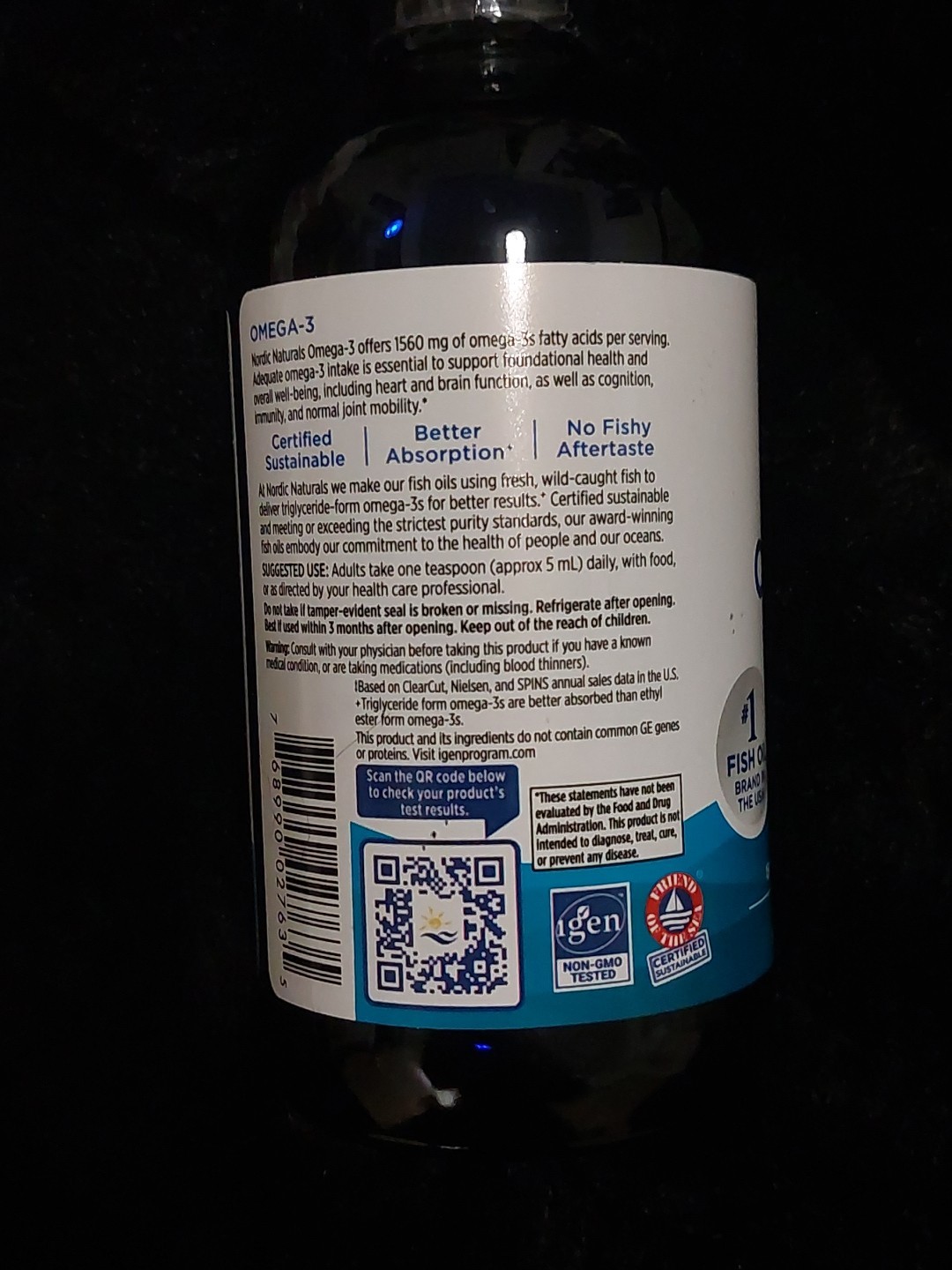 Nordic Naturals Omega-3 Lemon – Cognition, Heart Health, and Immune Support 8 Oz