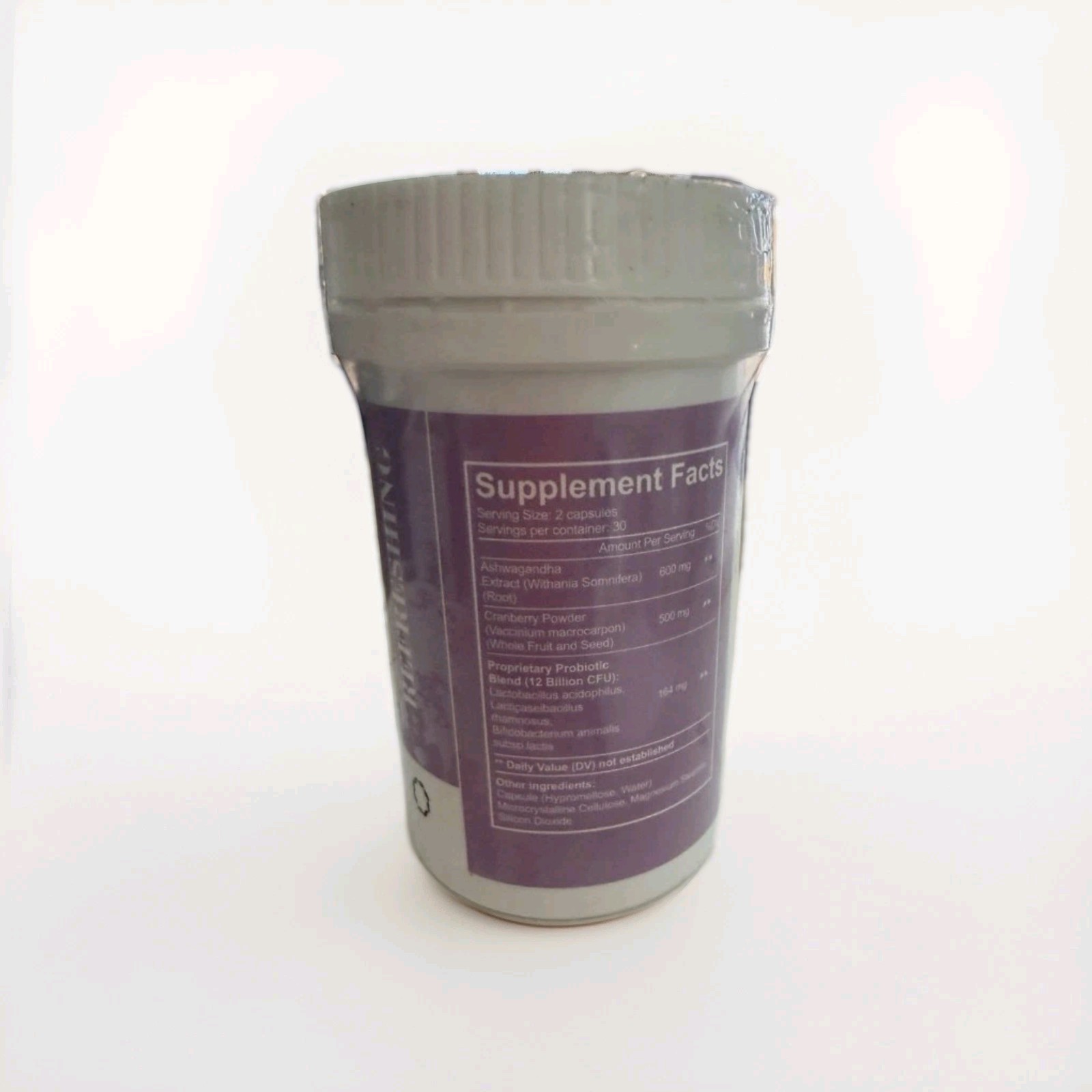 LEKAIU Probiotics Ashwagandha Cranberry 60 Capsules Women Exp 10/29/2027
