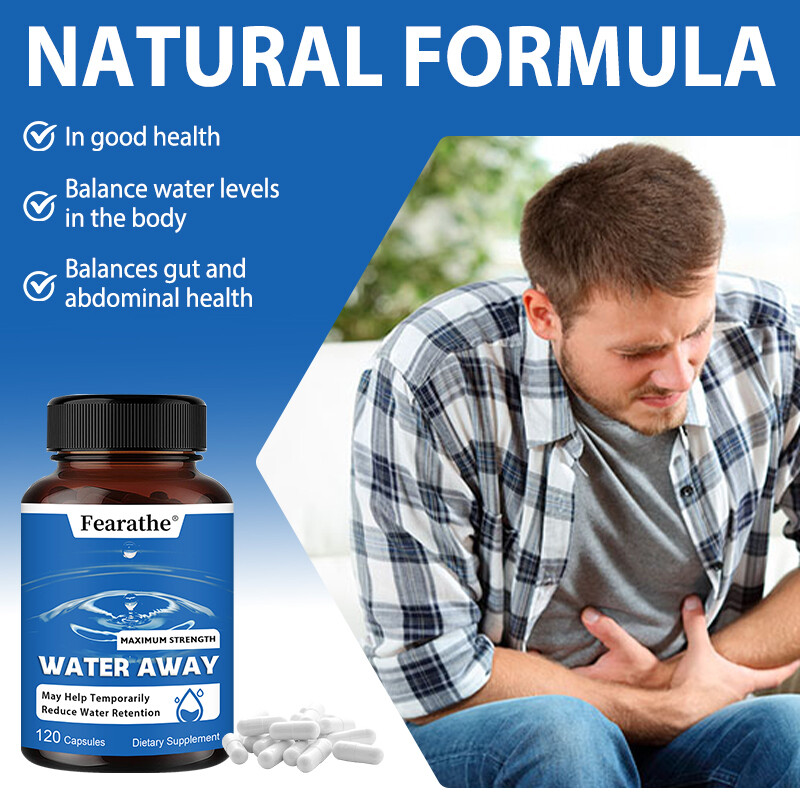 Water Away Supplement for Fast Bloating & Swelling Relief Natural Diuretic Caps