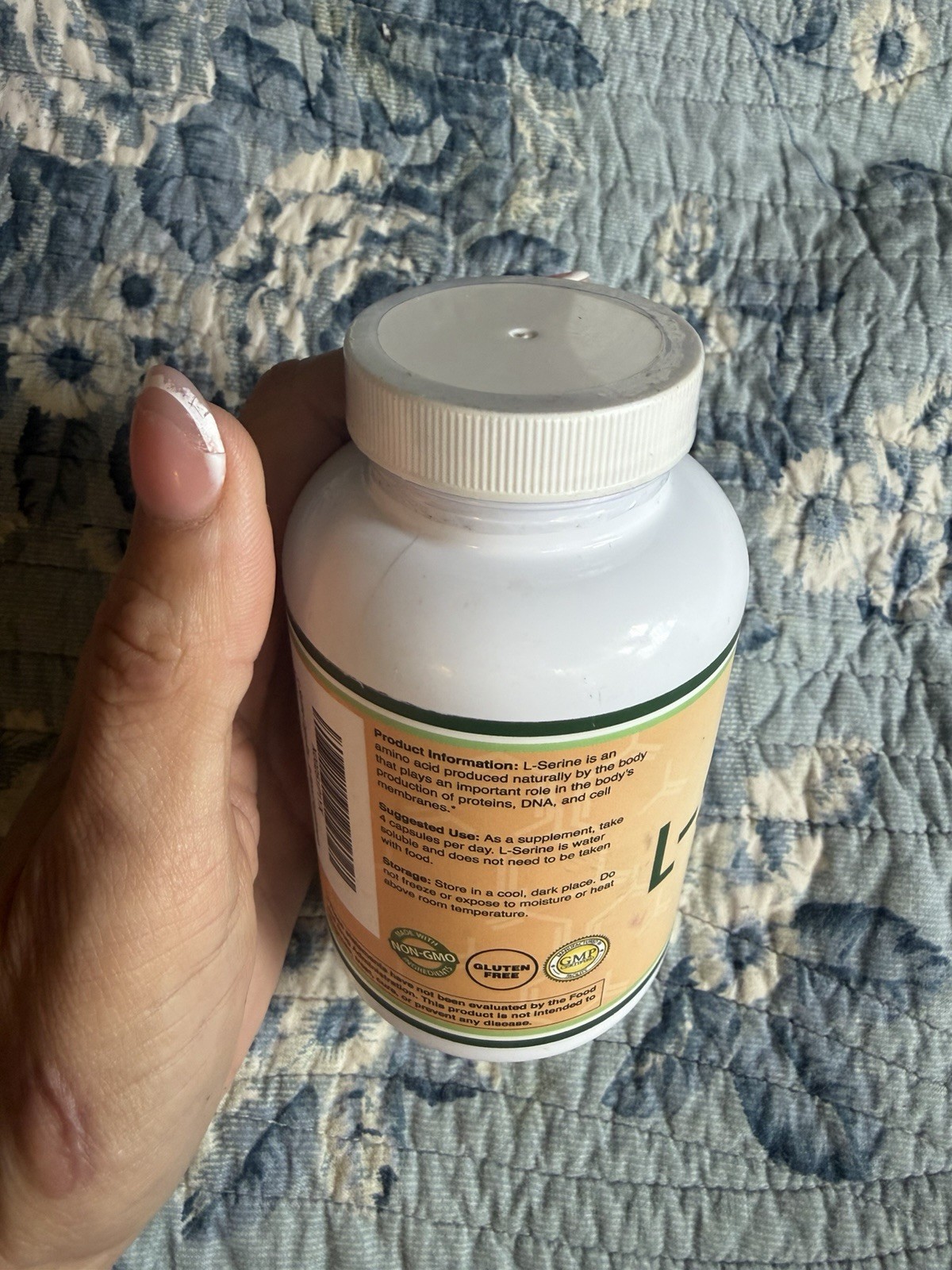 Double Wood Supplements L-Serine 2000mg 180 Capsules Gluten-Free Non-GMO