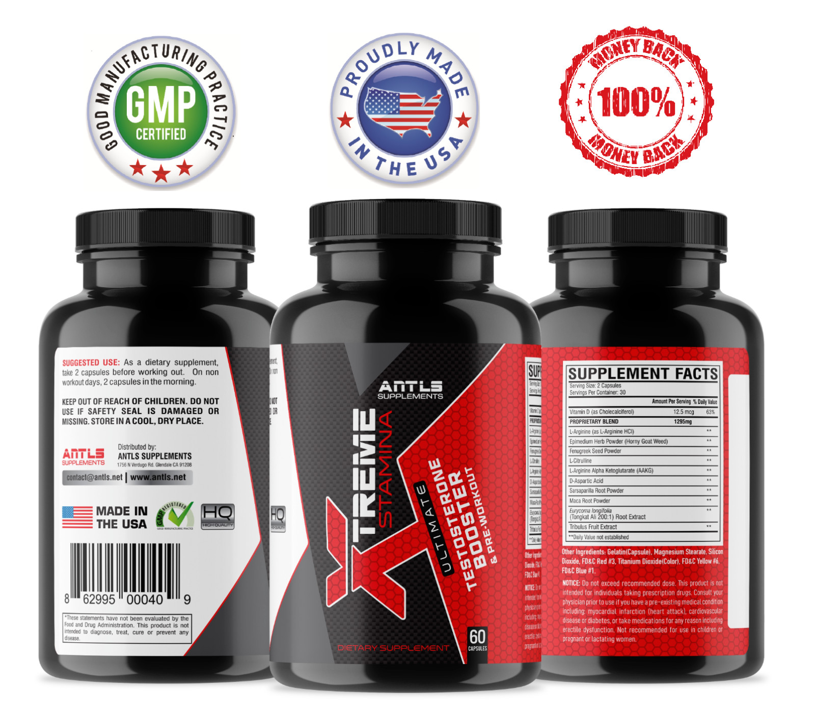 MALE SUPPORT SUPPLEMENT ENHANCEMENT XTREME STAMINA ANTLS SUPPLEMENTS
