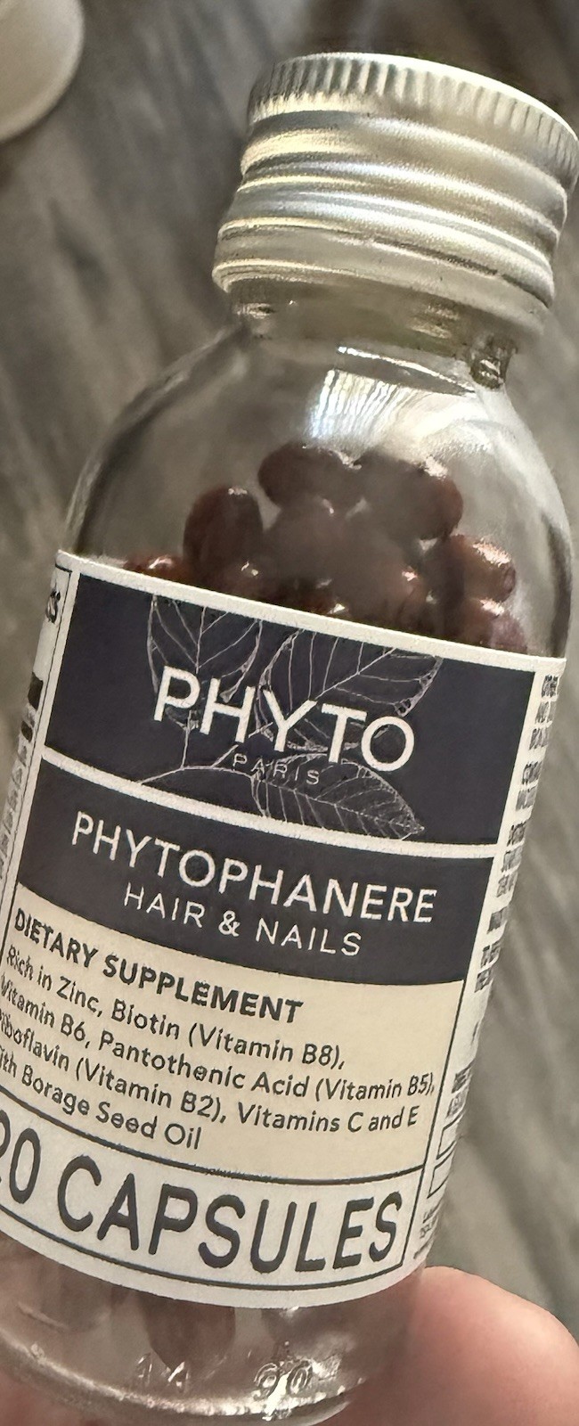 PHYTO Phytophanere Hair Growth & Nail Health Supplement, 120 Capsules