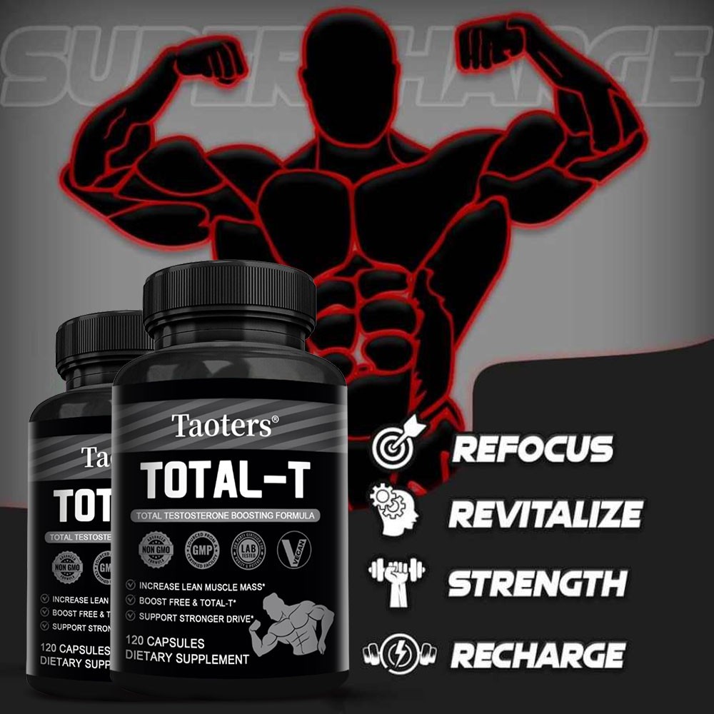 TOTAL-T – Testosteron Booster for Men, Improve Muscle Strength-FOR MEN WOMEN