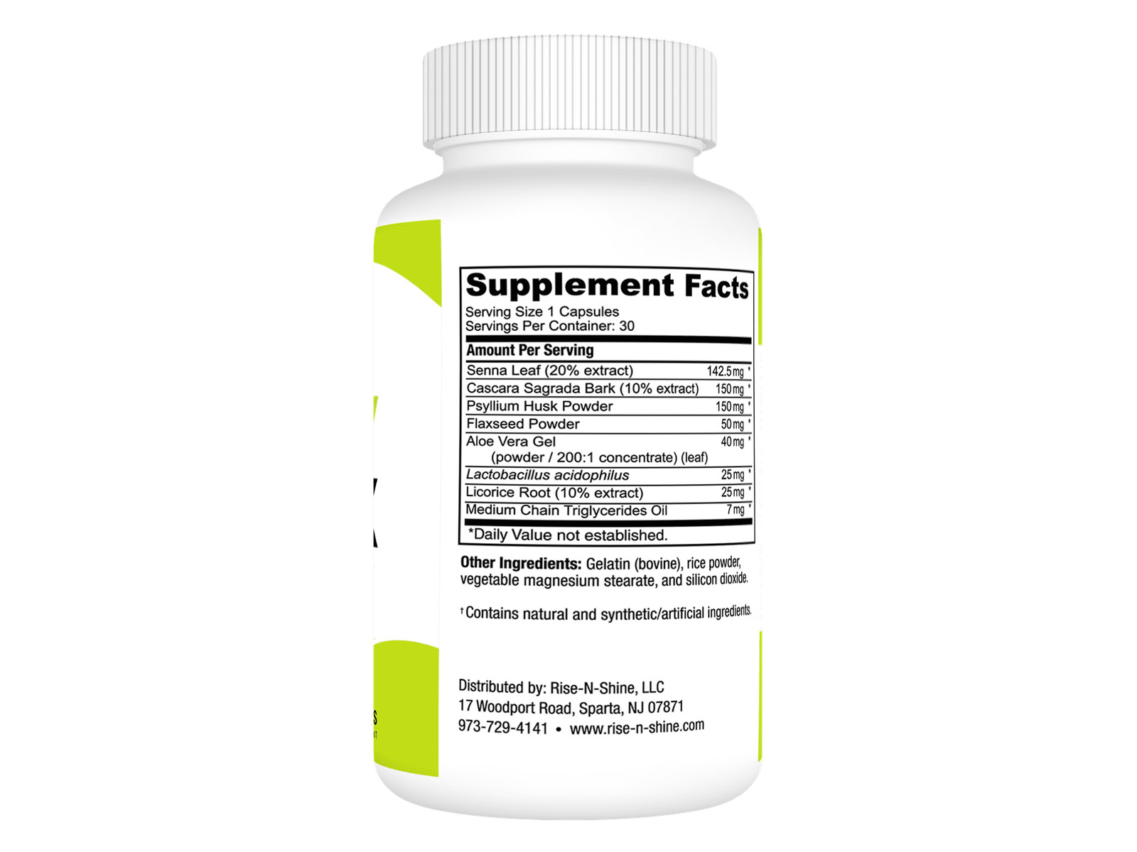 3 Pack Herbal Digestive Support Capsules 15 Day Supply Dietary Supplement 30Ct