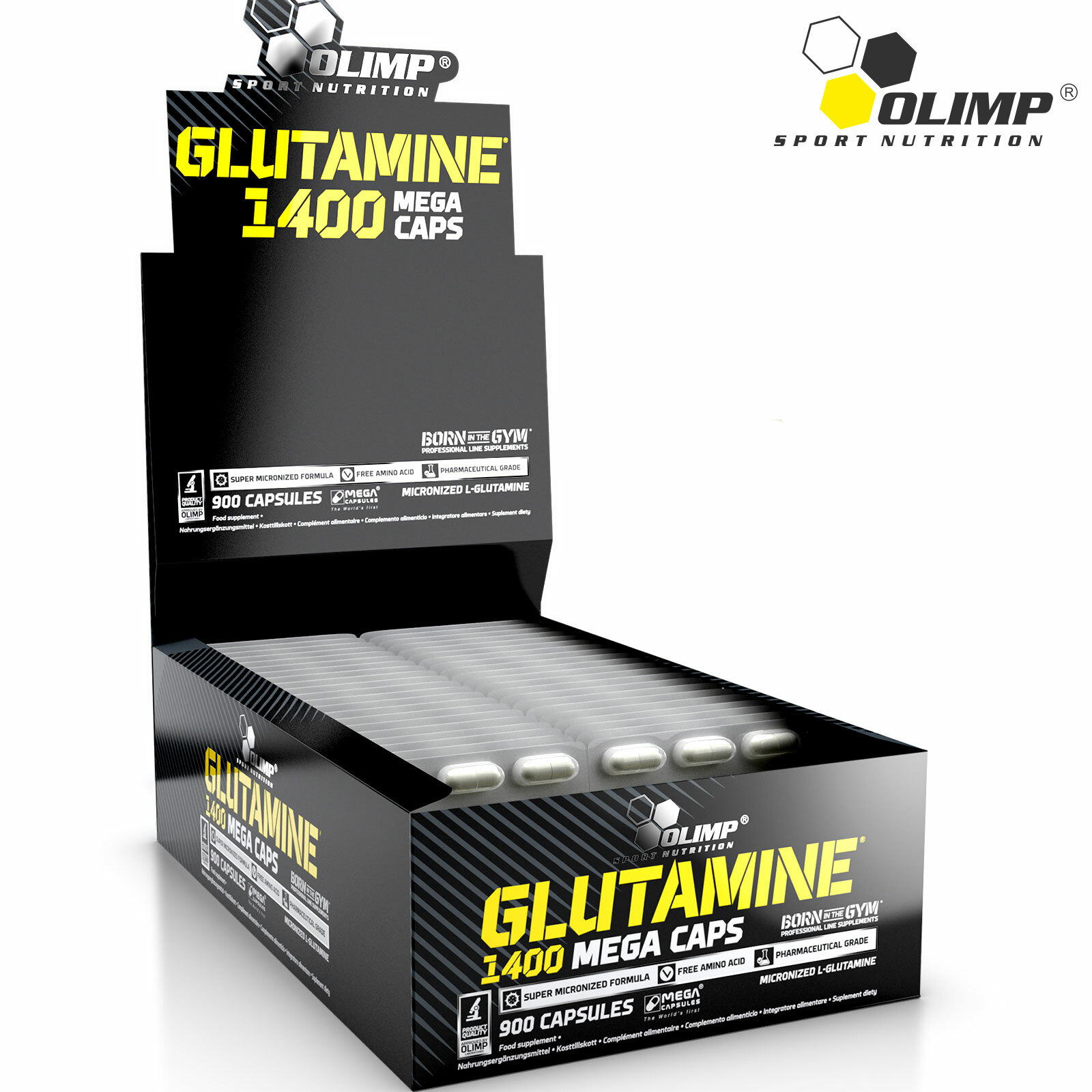 GLUTAMINE FOOD SUPPLEMENTS PILLS – Lean Muscle Builder Anti Catabolic Recovery