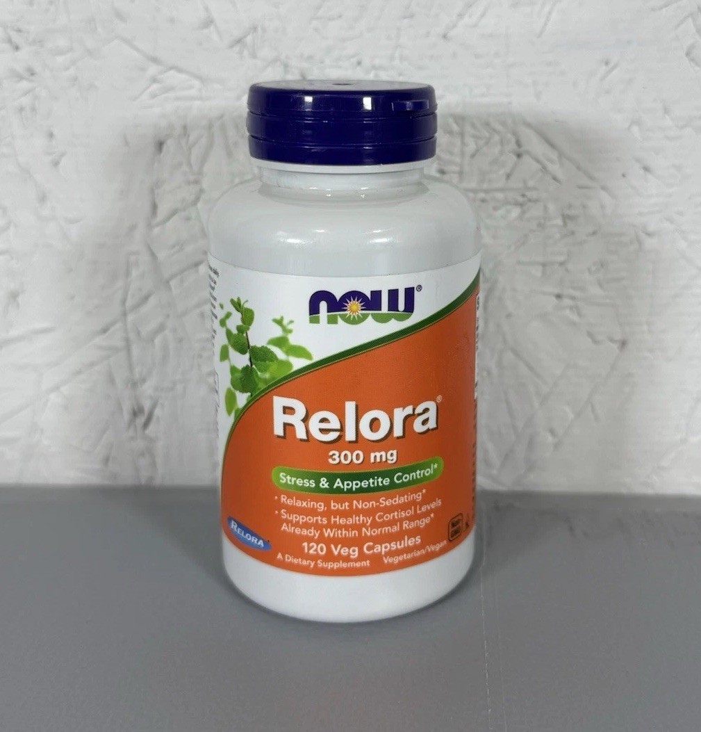 NOW Foods Relora 300mg Herbal Stress Support Supplement 120 Veg Caps EXP 12/2026