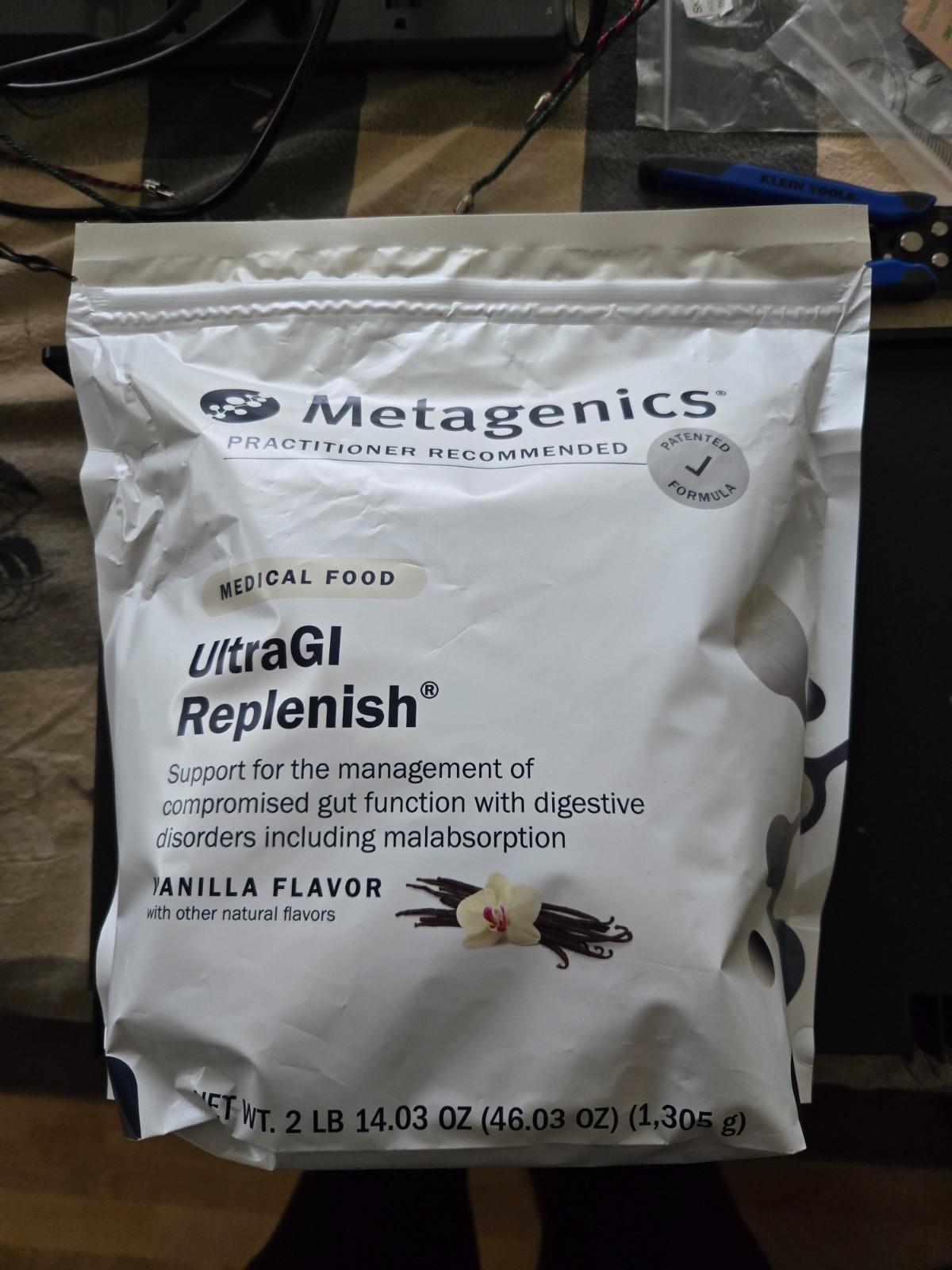 Metagenics UltraGI Replenish Vanilla Flavor Powder 46.03oz