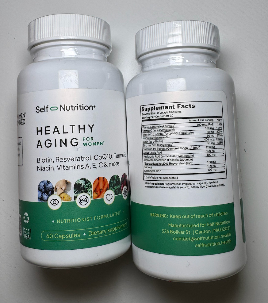 Self Nutrition Healthy Aging for Women 2bottles x 40usd SEALED