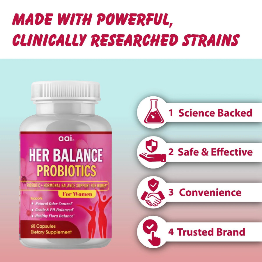 Her Secret Women Probiotics for Vaginal Health Female Digestive Health Support