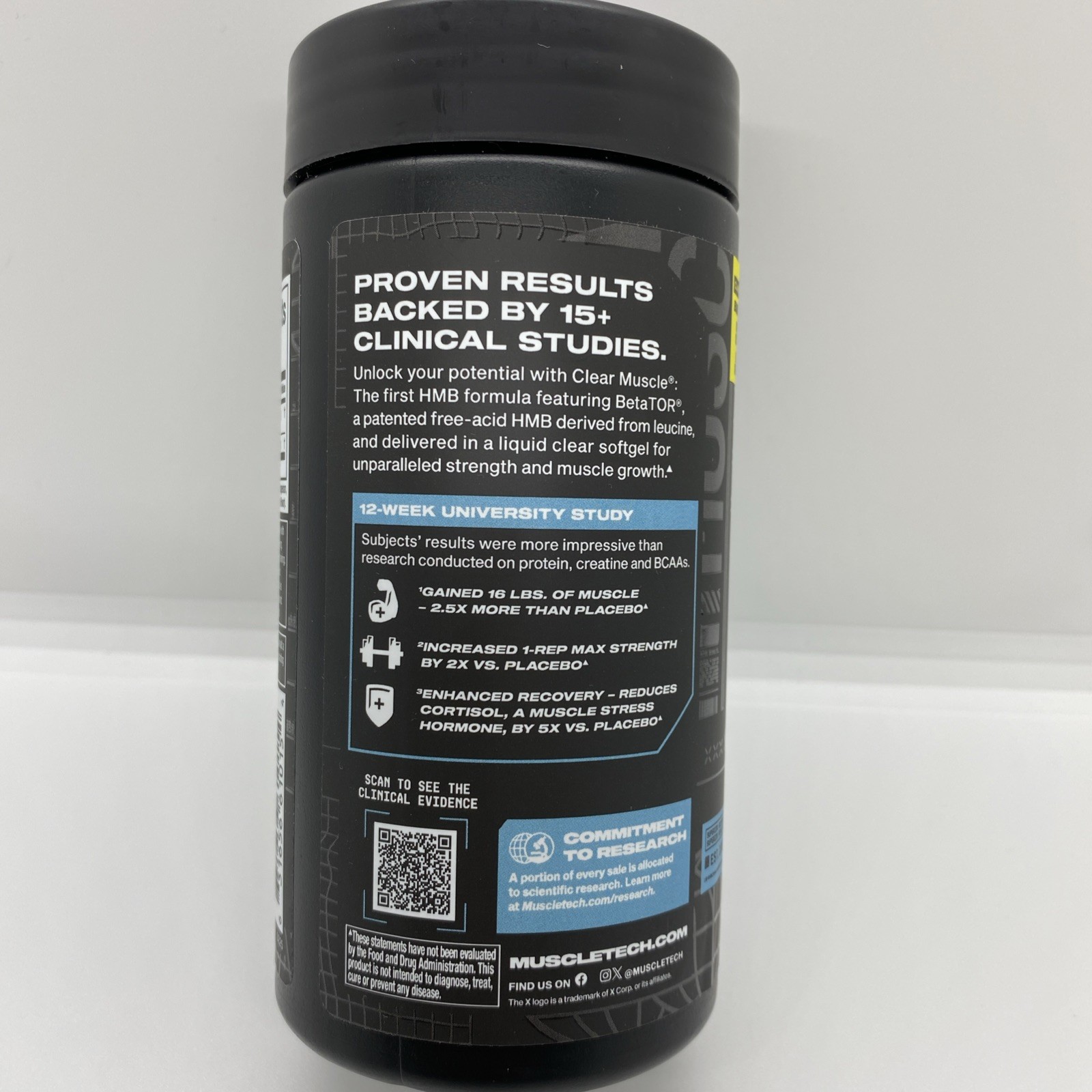 MuscleTech Clear Muscle Post Workout Recovery, Muscle Builder for Men & Women –