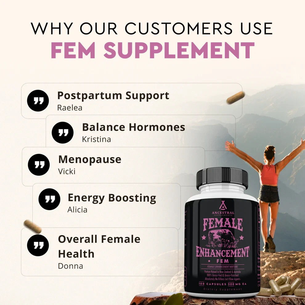 Ancestral Supplements FEM Female Enhancement Mixture Mammary Grass-Fed 180 Caps