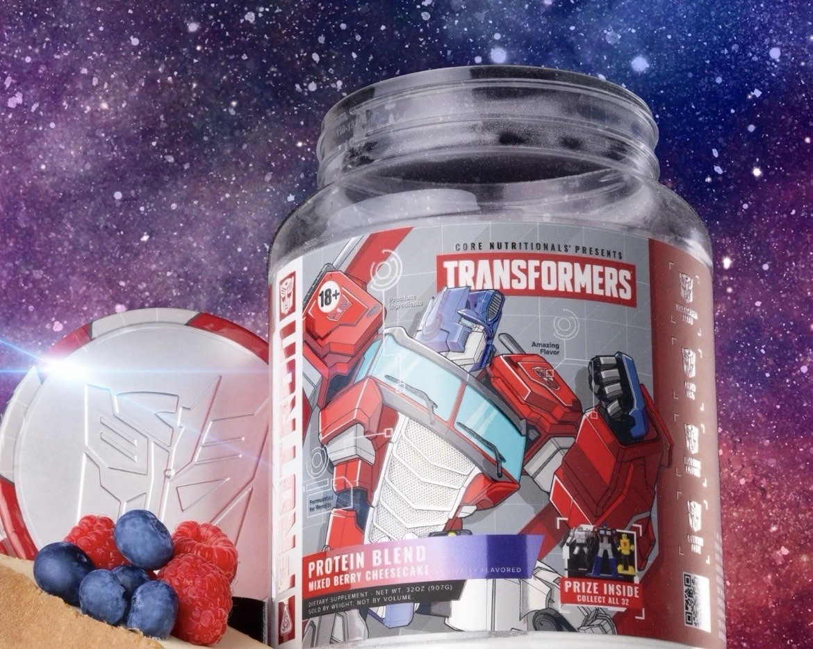 Core Nutritionals Transformers Protein Blend Mixed Berry Cheesecake New Sealed