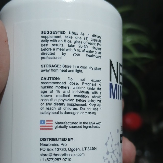 NEURO MINDPRO Dietary Supplement 30 Vegetarian Veg Capsules