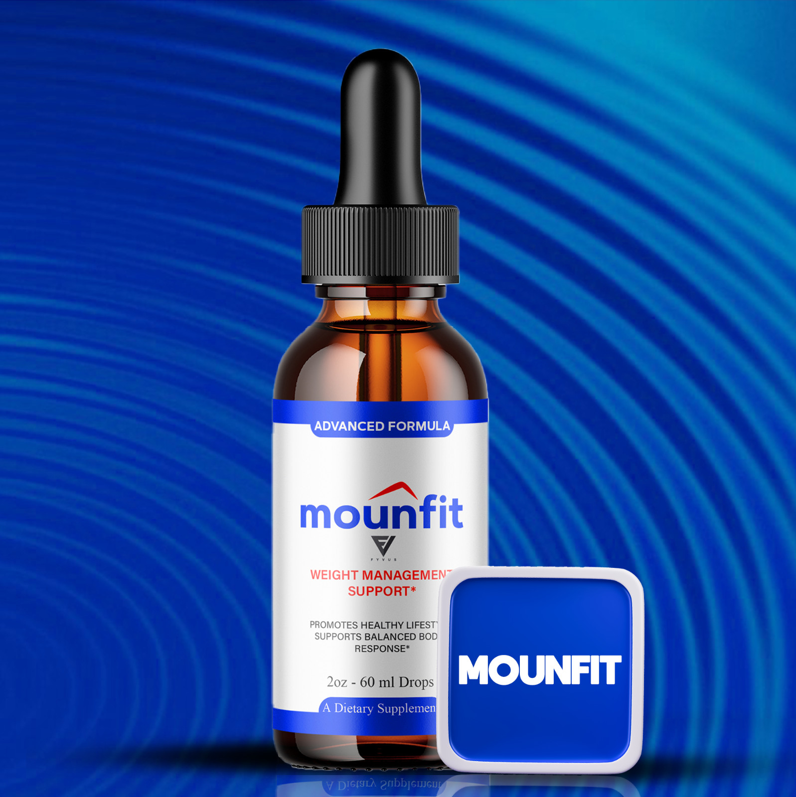 (5 Pack) Mounfit Drops Moun Fit Overall Health & Wellness Supplement (10oz)