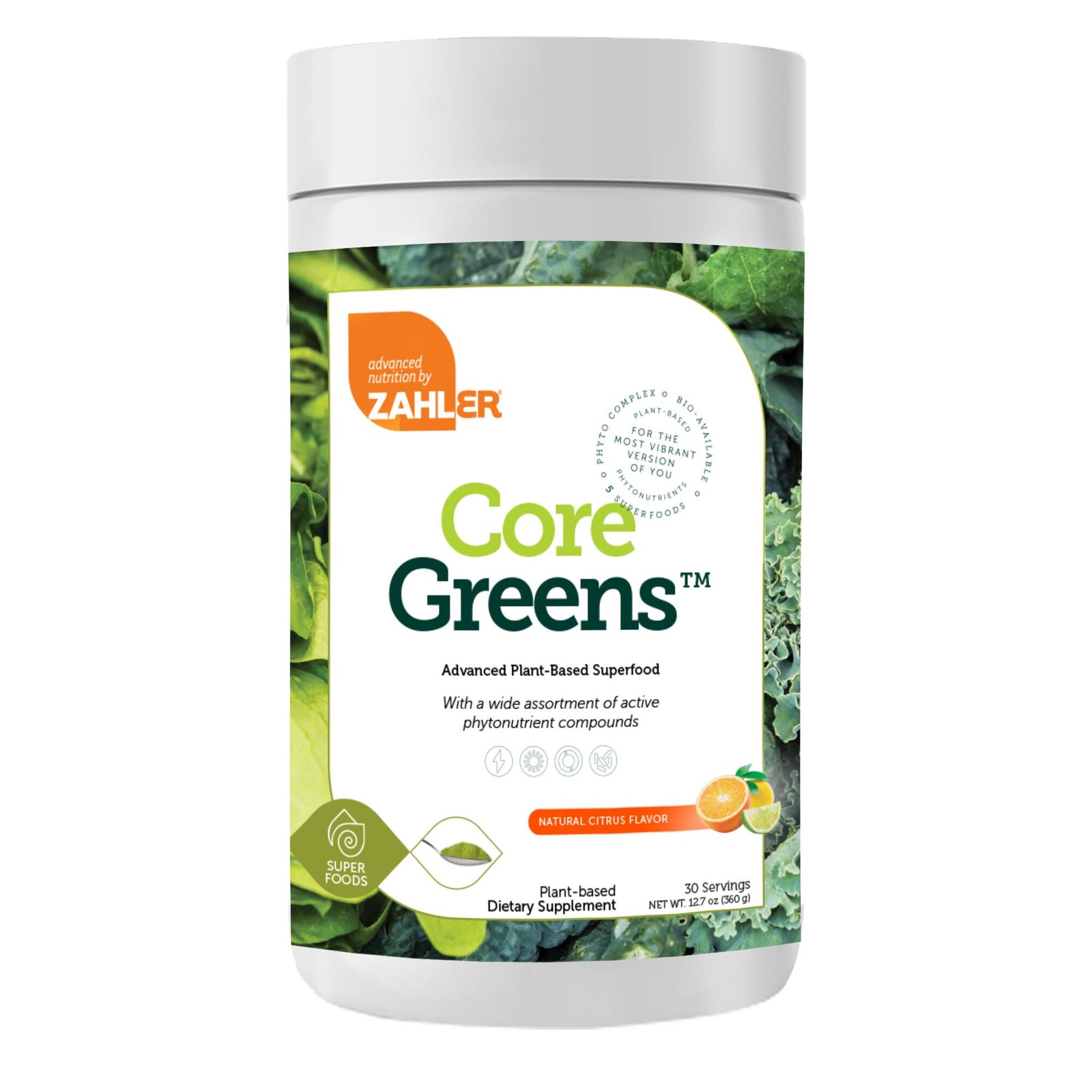Core Greens™ Citrus – 12.7 oz. (30 Servings)