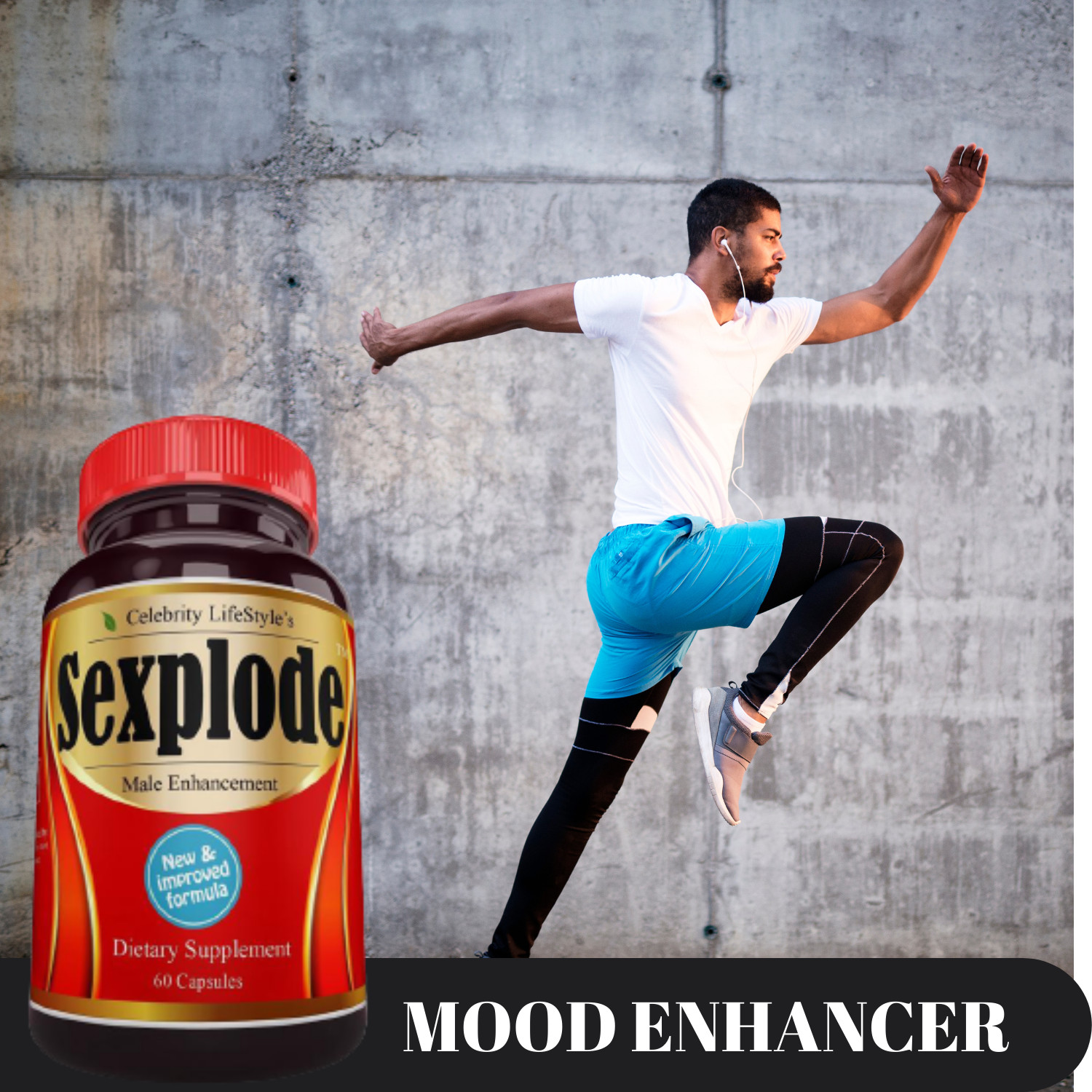 XXXplode for Men Male Enhancement, Testosterone Booster, Energy, Stamina – 60C