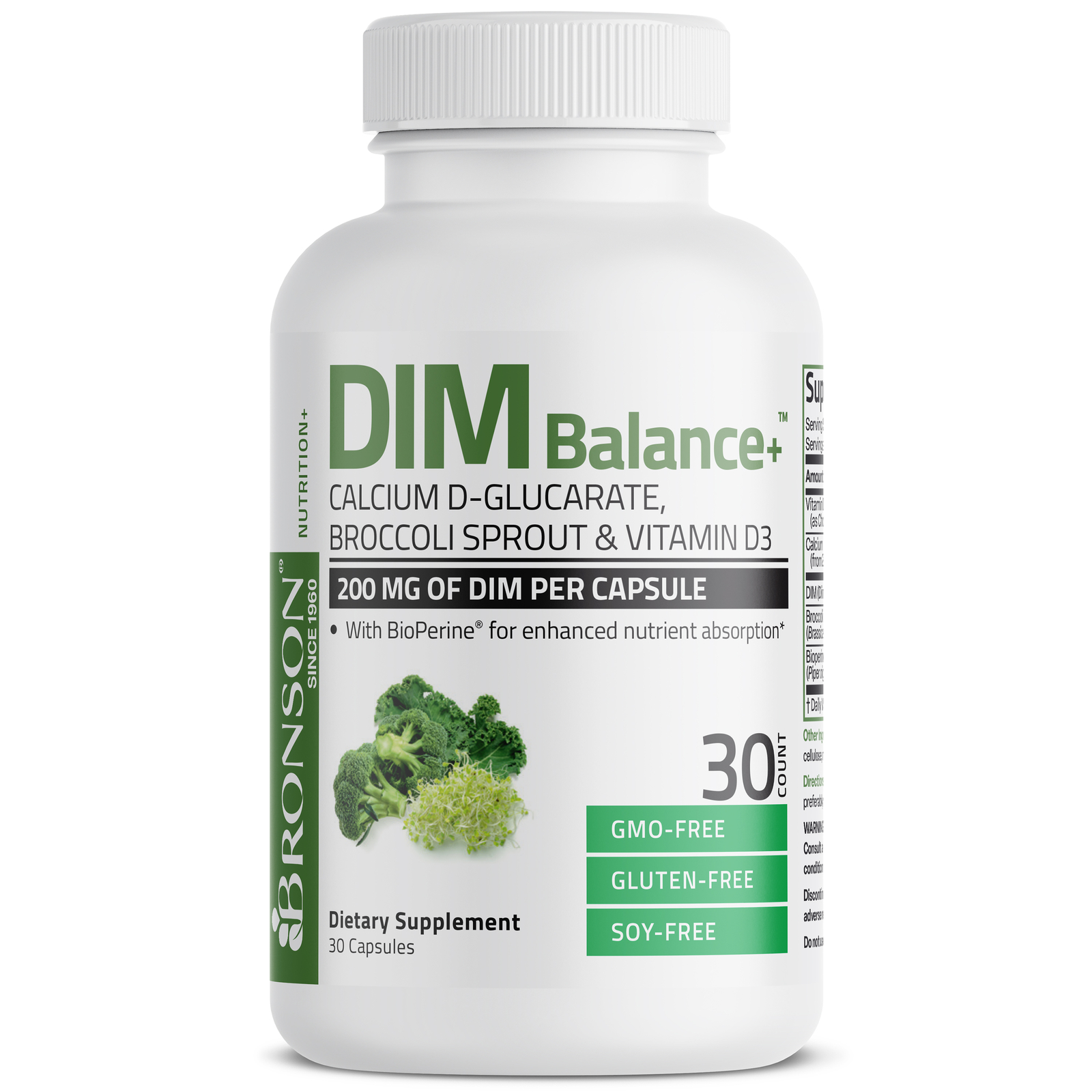 DIM+ Estrogen Metabolism Balanced Hormones, 30 Veg Capsules
