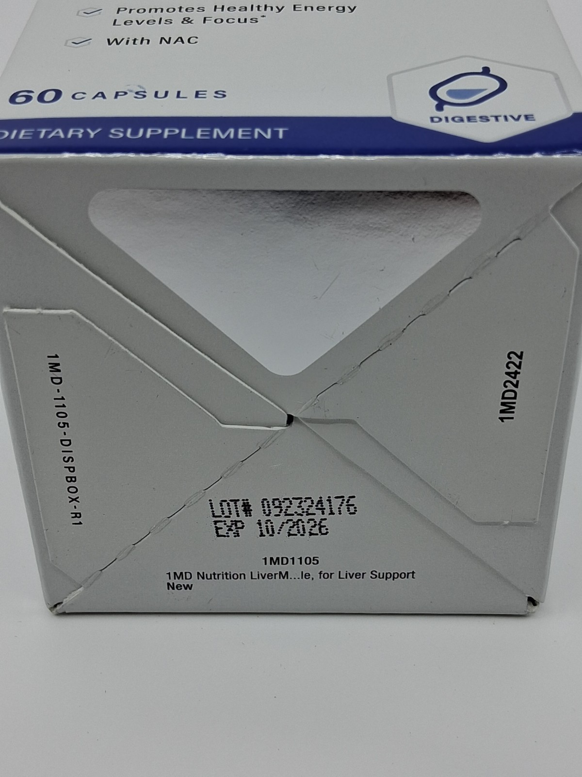 1MD LiverMD Liver Health Formula – 60 capsules NEW in Box Exp: 10/2026