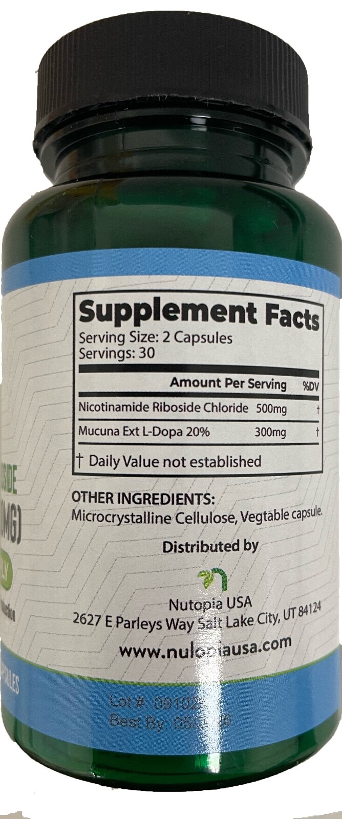 NR – Nicotinamide Riboside (60 Veg Capsules) NAD+ Booster: Free Shipping