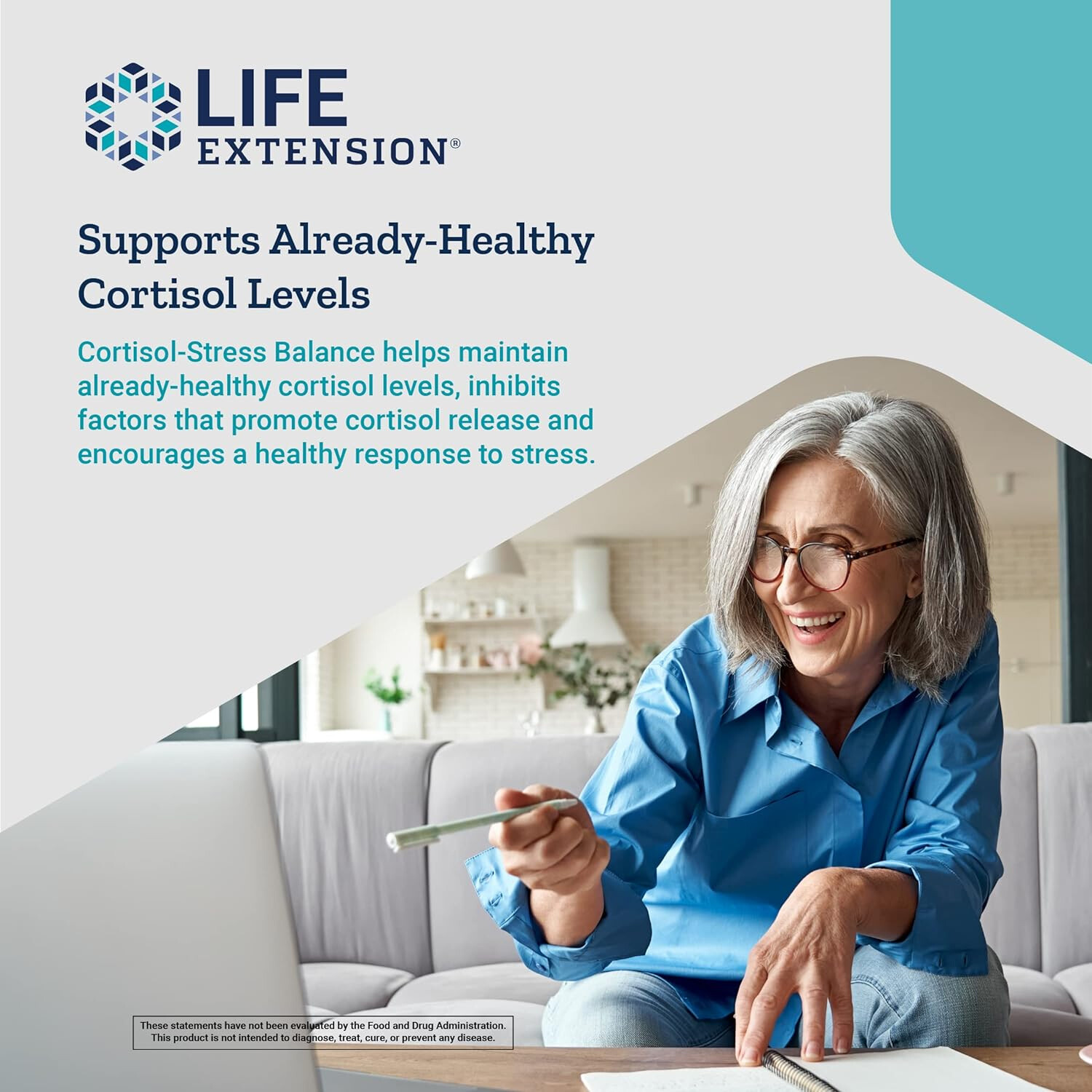 Life Extension Cortisol-Stress Balance, 30 Vegetarian Capsules
