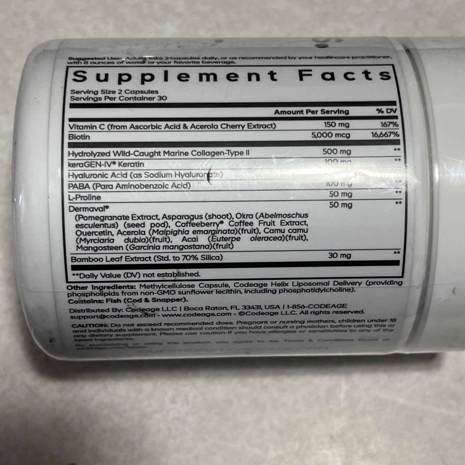 Hair Skin Nails Vitamins, Platinum, 60 Vegetable Capsules