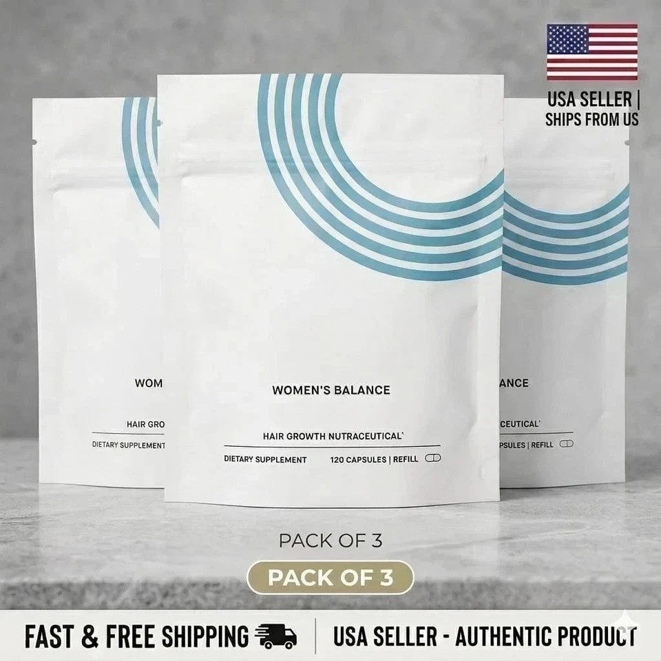 Pack Of 3 Women’s Balance Refill Pouch 360 Capsules Ages 45 and Up-Free Shipping