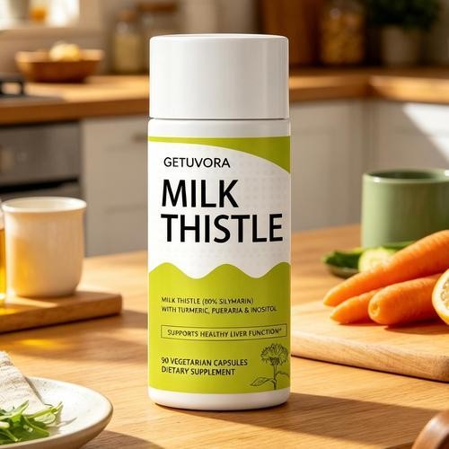 GETUVORA Milk Thistle Extract 300 Mg,Uvora – Milk ThistleDetox. Liver Health Sup