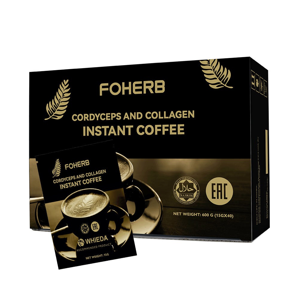 Foherb Collagen Peptides with Cordyceps 15 Sachets Drink Mix Beauty Support
