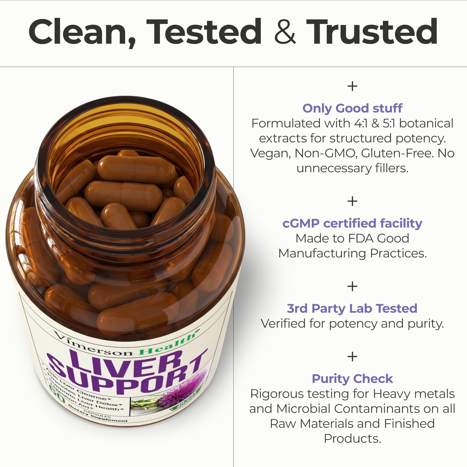 Liver Cleanse Detox & Repair – Support Supplement 60 Count (Pack of 1)