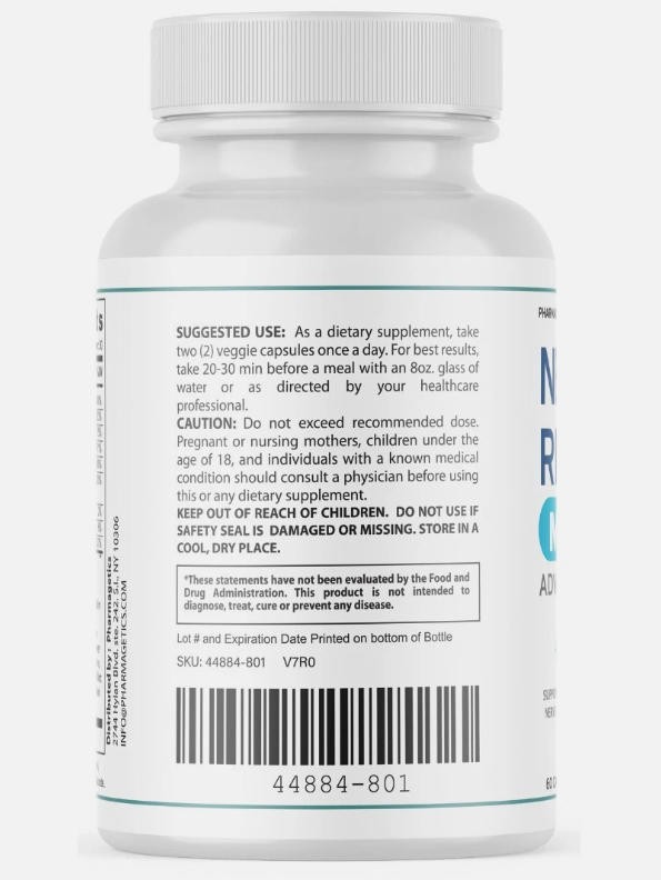 60 Capsules Supplement Improved Nerve Support Nerve Recovery Max