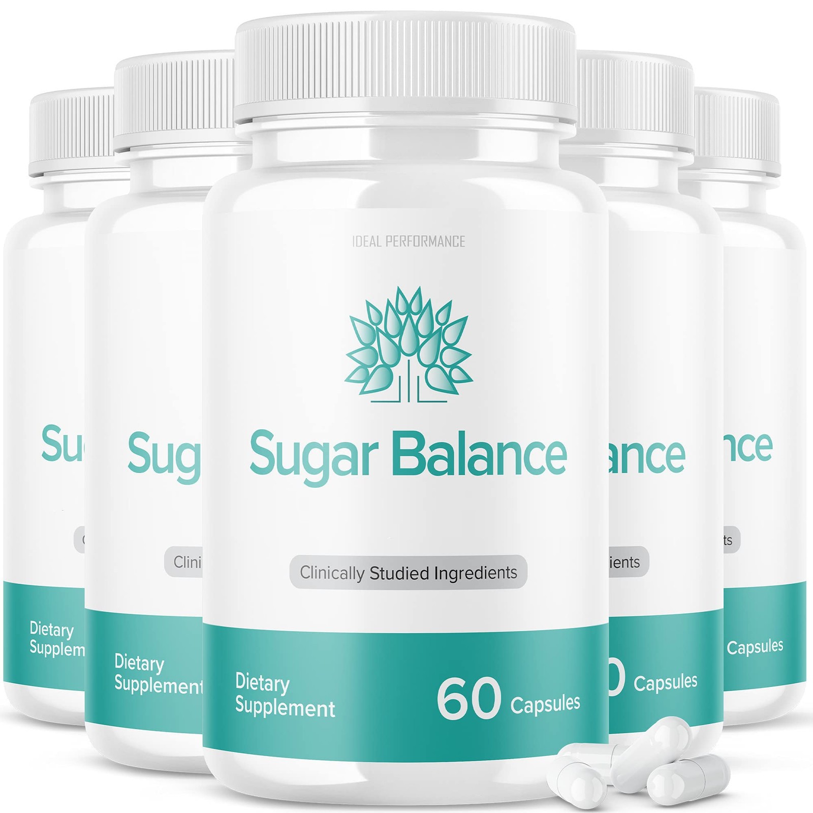 Sugar Balance Blood Support Metabolic Health Supplement – 300 Capsules (5 Pack)