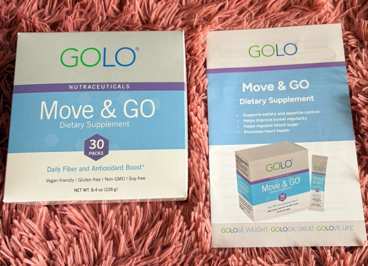 GOLO Release Move & GO Fiber Dietary Supplement 30 Packets New EXP 12/2026