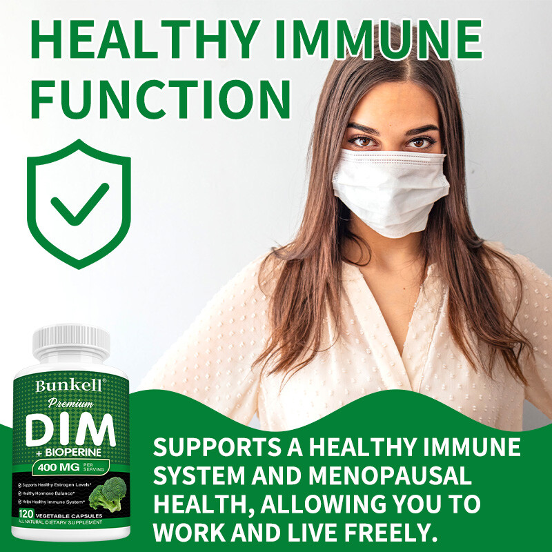 Diindolylmethane DIM 400mg Estrogen Blocker 30/60/120 Vegan Capsules