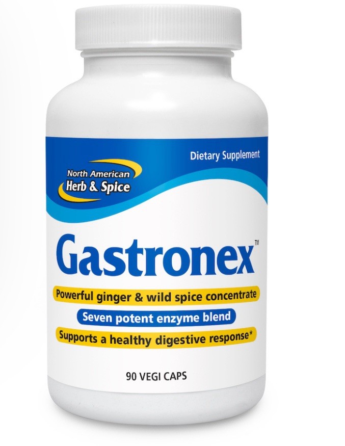 North America Herb & Spice Gastronex 90 Vegi Caps Supports A Healthy Exp 05/27