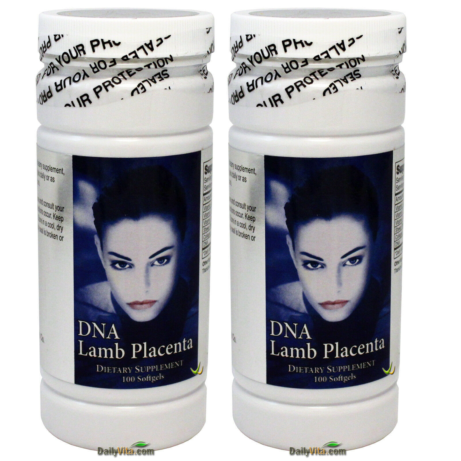 2 x DNA Lamb Placenta+Collagen+Vitamin E C A 100 Softgels