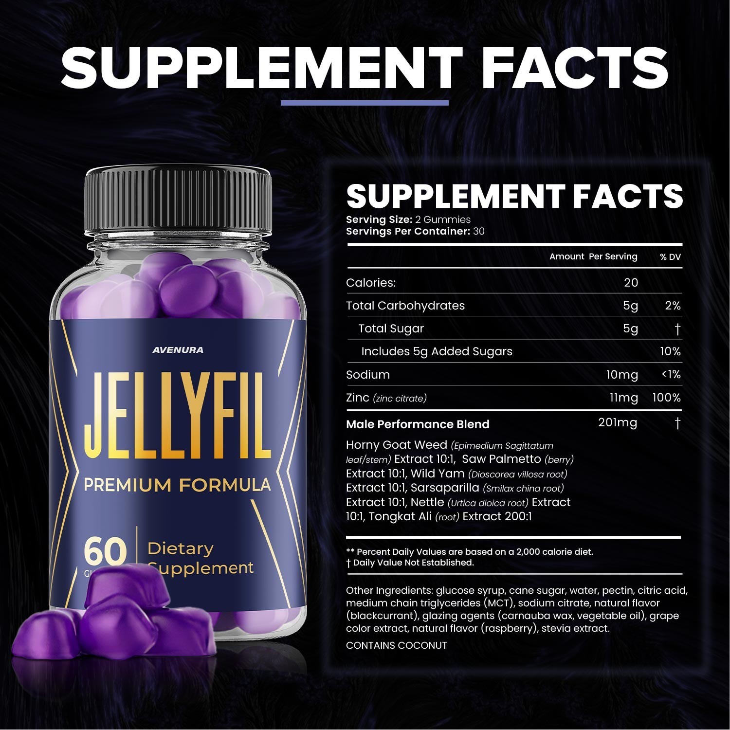 (3 Pack) Jellyfil Gummies for Men – Jellyfil Male Gummy Advanced Formula