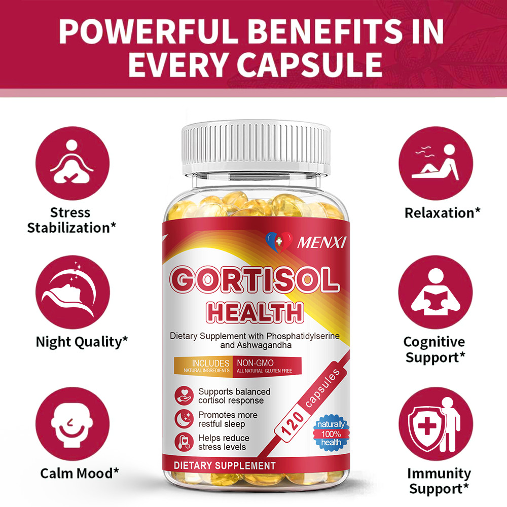 Cortisol Health Capsules 120 capsules Helps Relieve Stress And Improve Sleep