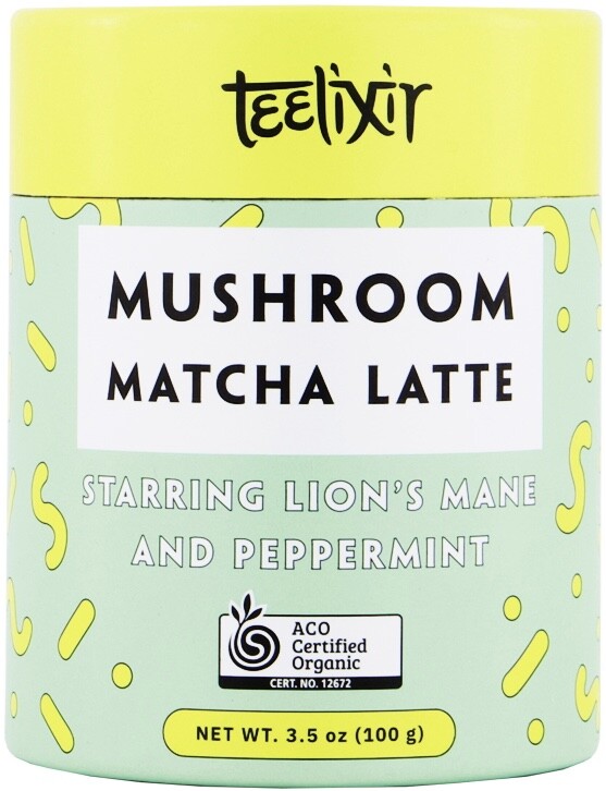 Organic Mushroom Matcha Latte 100g Teelixir
