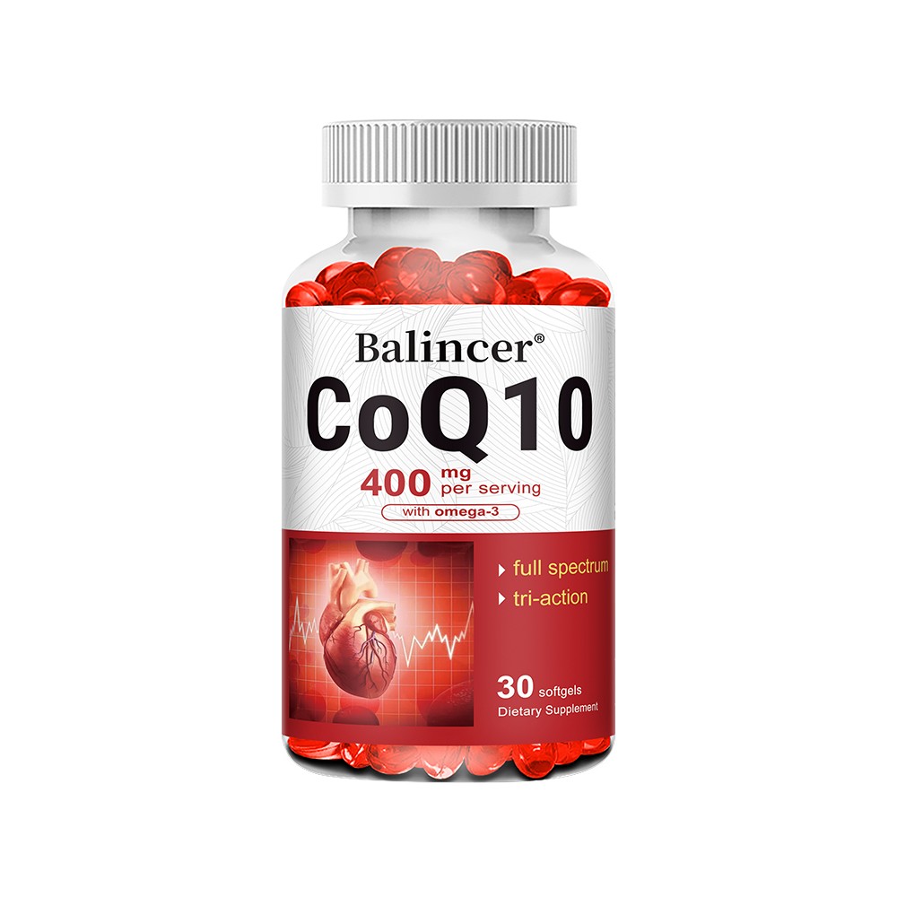 CoQ10 400mg with Omega 3 | Heart & Energy Support 30/60/120 Softgels