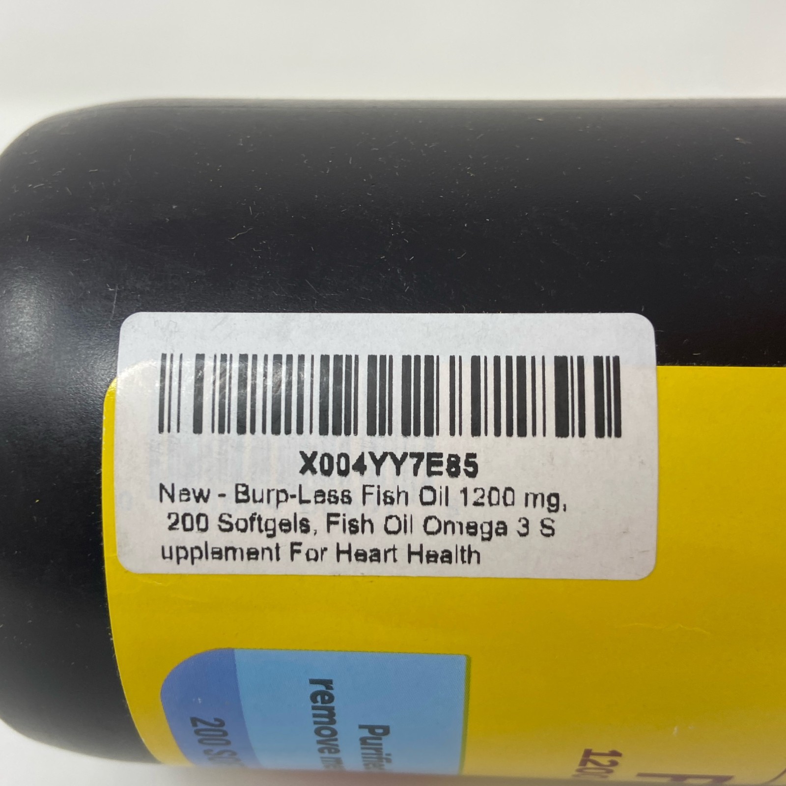 Nature Made Burp-Less Fish Oil 1200mg 200 Softgels Yellow/Black Bottle
