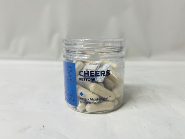 Cheers Restore After-Alcohol Aid, 36 Capsules, EXP: 06/2027- NEW/SEALED