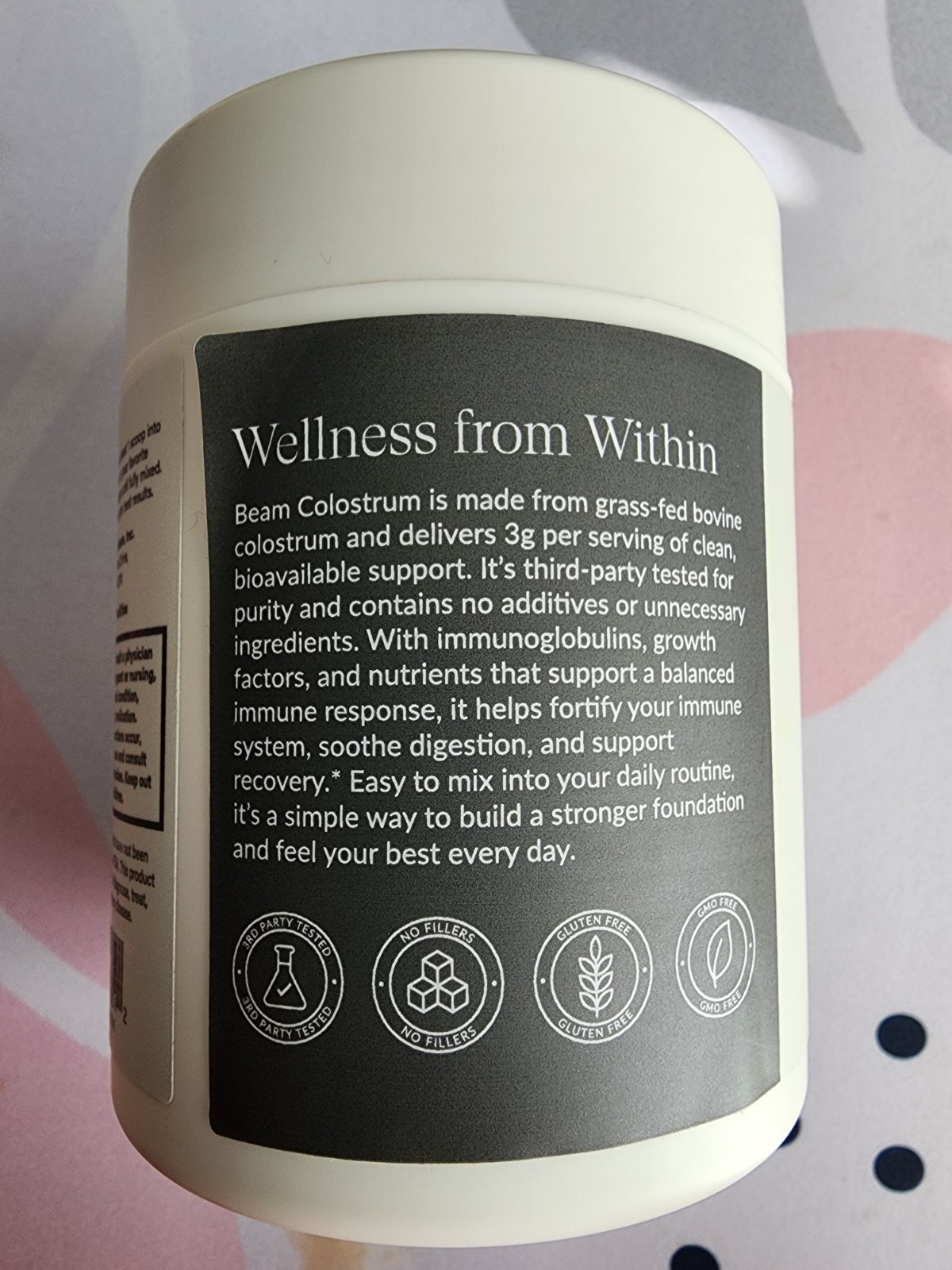 BEAM – Colostrum Daily SuperFood – Unflavored – 30 Servings – 3.53 Oz