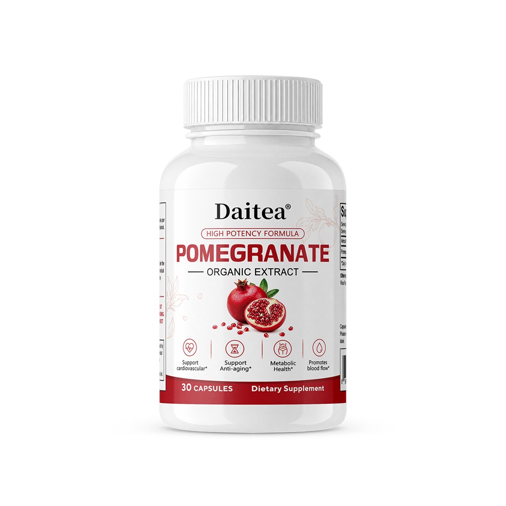 Organic Pomegranate Fruit Extract 700mg 30-120 Capsules Daily Dietary Supplement