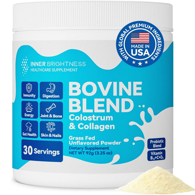 Inner Brightness Bovine Colostrum & Collagen Powder for Gut Health New & Sealed