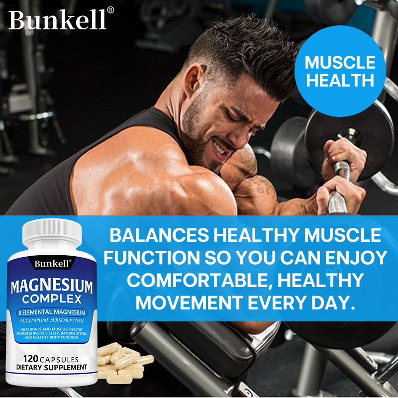 Magnesium Complex 1000mg, 8 Elemental Magnesium, Gluten Free- Non-GMO
