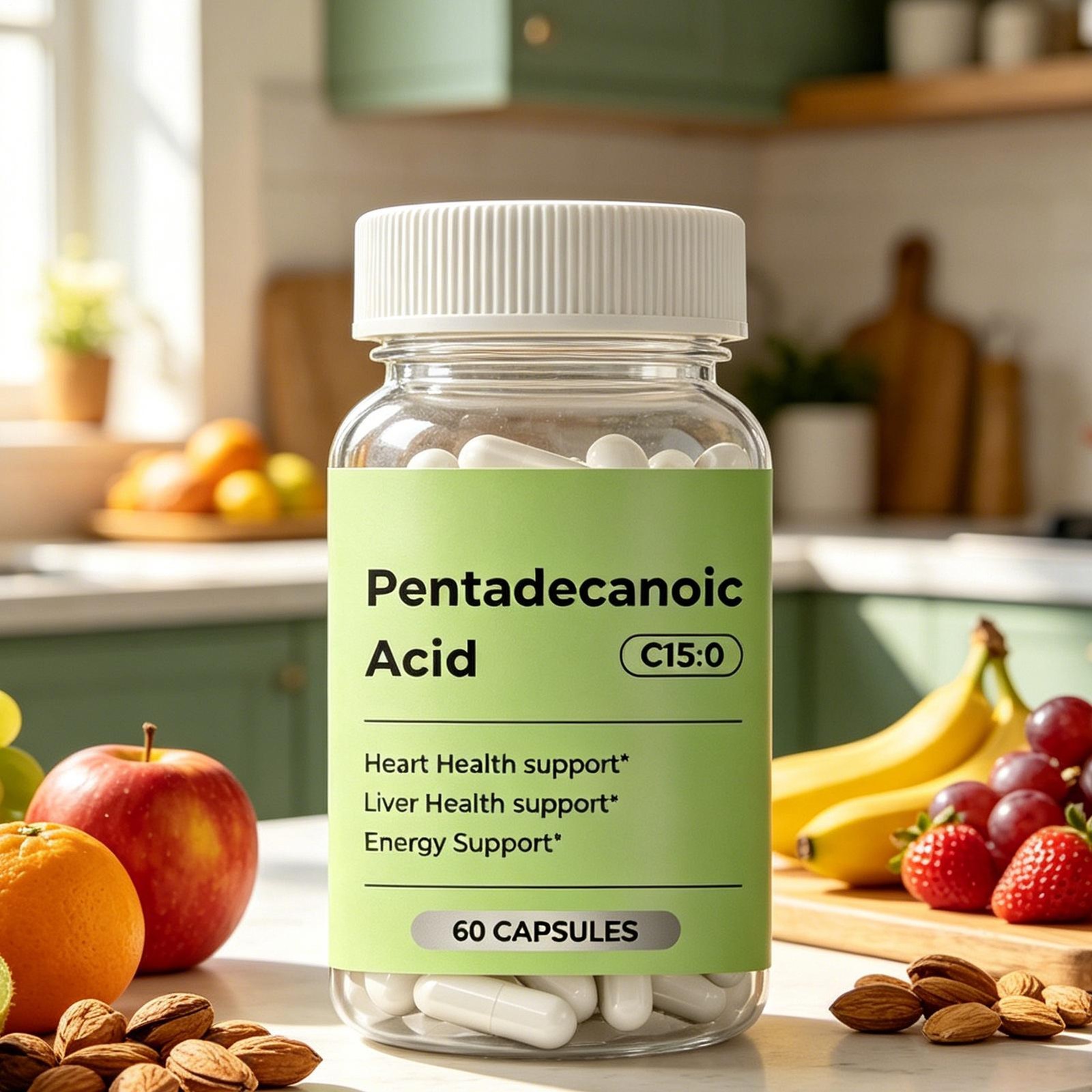 C15:0 Supplement, 2×60 Caps Pentadecanoic Acid, High Altitude Sheep Milk Sourced